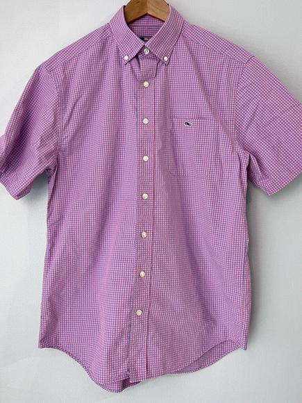 Vineyard Vines Other - Vineyard Vines Classic Fit Tucker Shirt Pink Blue Checked Button Down Mens M